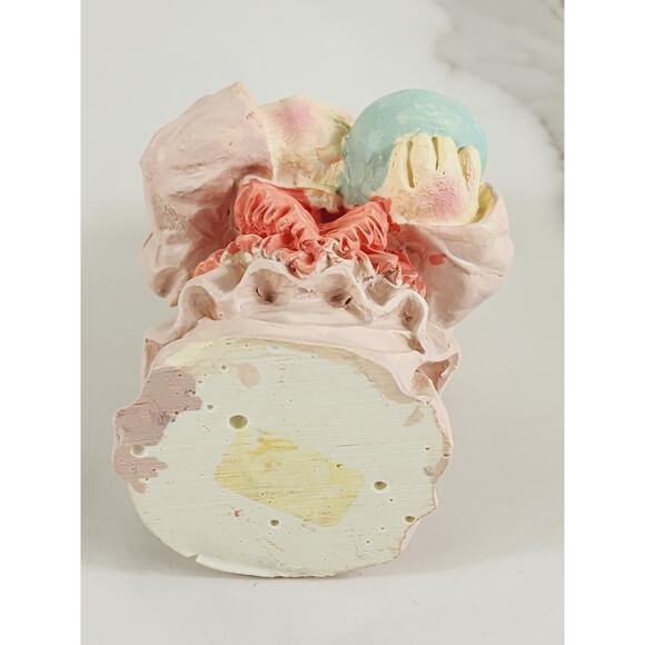 Piglet Pig Lover Piggy w/ Bow Cute Dress Cooking 3 1/2" Figurine 80s Home Decor - Picture 11 of 13